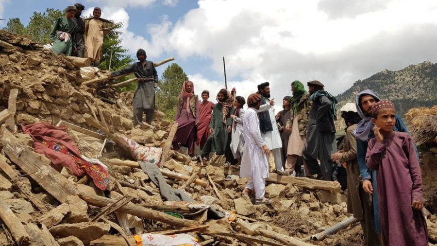 افغانستان، زلزلے کے بعد قحط اور ہیضے کا خدشہ