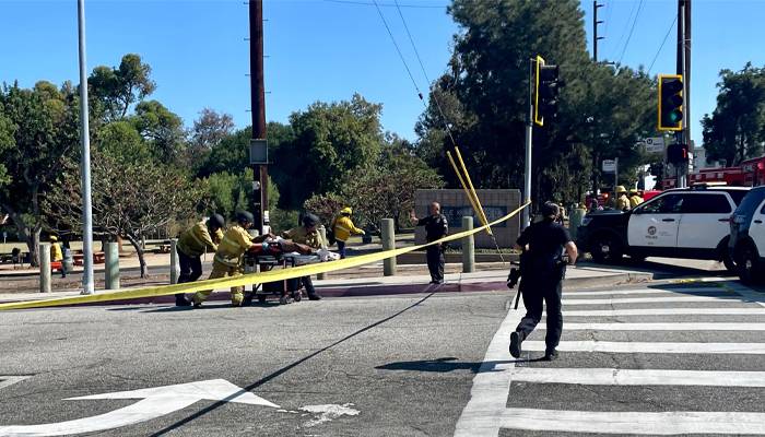 firing in park los angeles us 