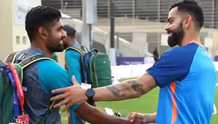 babar azam and virat kohli meet