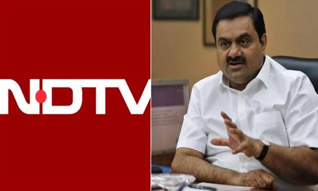 ndtv take over war and adani