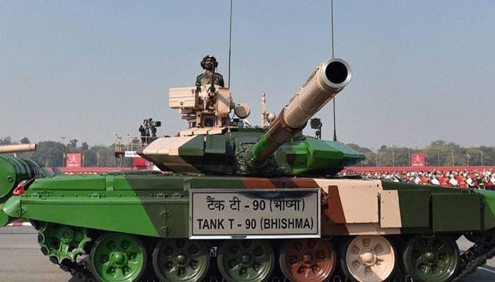 T90 bhishma tank of indian army