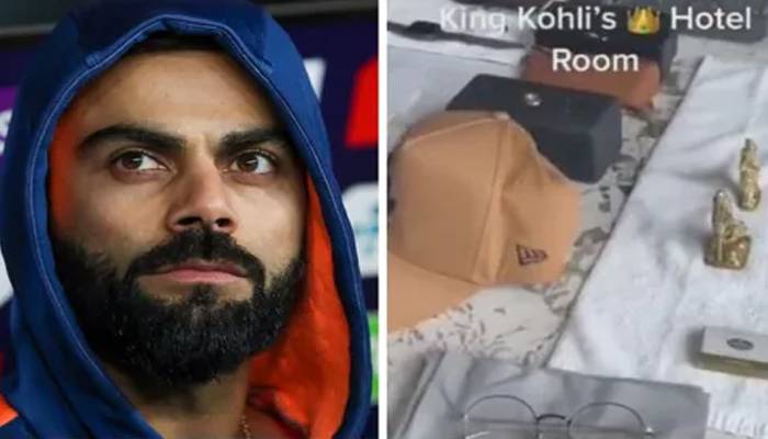 kohli and his hotel room