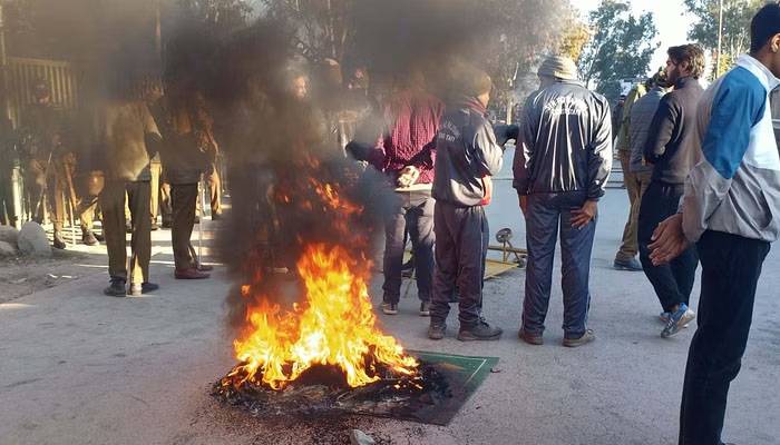 corpses recovered outside indian military camp