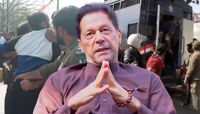 عمران خان کی ممکنہ گرفتاری ،زمان پارک کے باہر پولیس ان ایکشن، متعدد کارکن زخمی