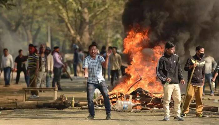 بھارت:منی پورمیں احتجاجی مظاہرے شدت اختیارکرگئے