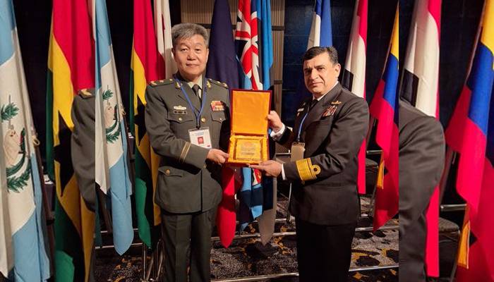 Rear Admiral Imtiaz Ali SI(M) T. Bt & BAR met with the Chief of China Coast Guard Haijing 