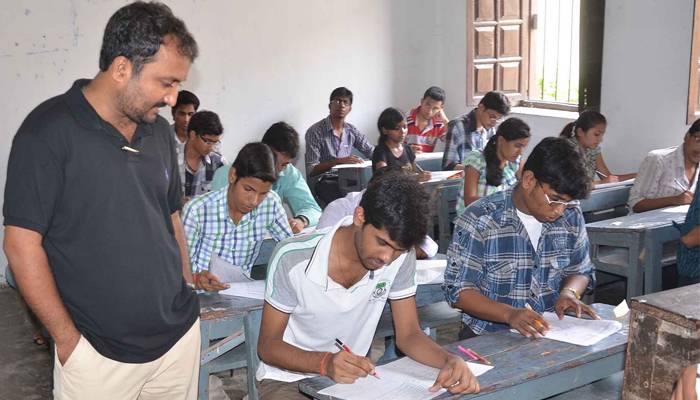 students appeared in test