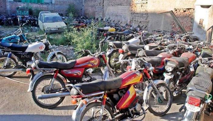 22 جنوری کے بعد بغیر نمبر پلیٹ موٹر سائیکلیں ضبط کرنے کا فیصلہ