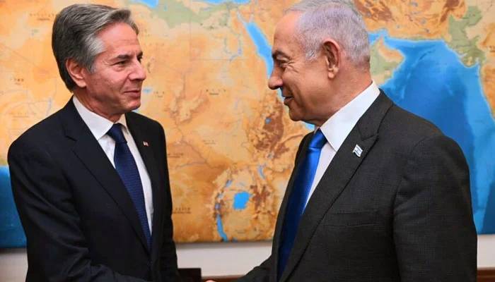 غزہ جنگ بندی: امریکی وزیر خارجہ کی اسرائیلی وزیراعظم سے ملاقات