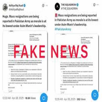 Fake Pakistan Army resignations flood social media amid soaring Pakistan-India tensions